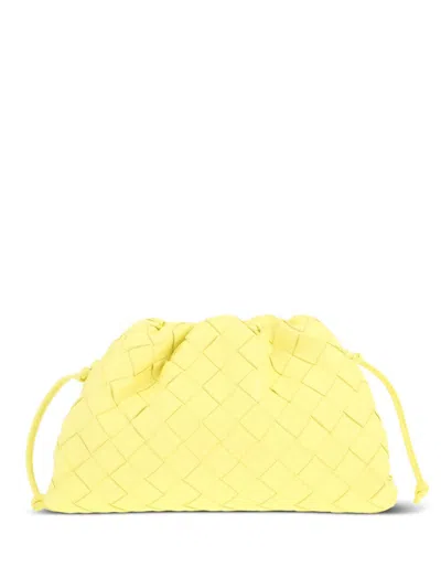 Pre-owned Bottega Veneta Mini Pouch Clutch Bag In Yellow