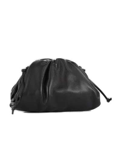 Bottega Veneta Mini Pouch Crossbody Bag In Black