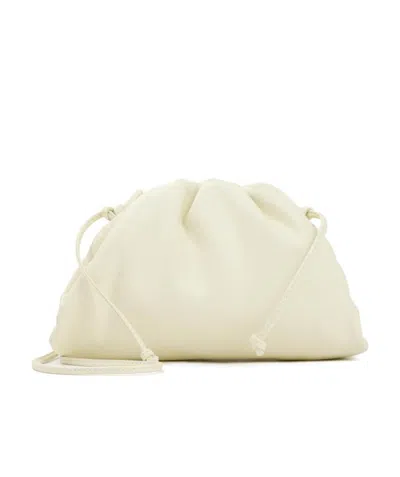 Bottega Veneta Mini Pouch Crossbody Bag In White