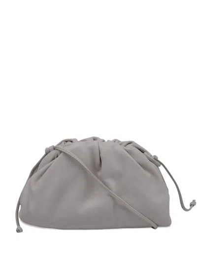 Pre-owned Bottega Veneta Mini Pouch Leather Bag In Gray