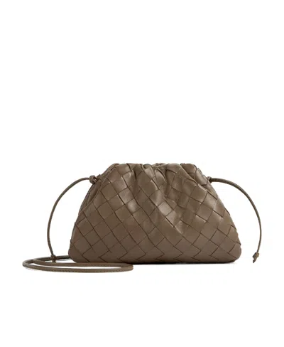 Bottega Veneta Mini Pouch Shoulder Bag In Brown