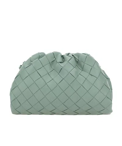 Bottega Veneta Mini Pouch Shoulder Bag In Green