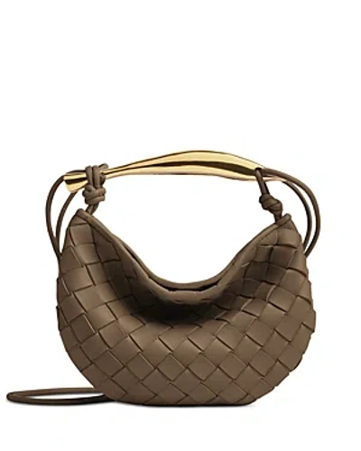 Bottega Veneta Mini Sardine Bag In Brown/gold