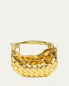 Bottega Veneta Mini Sardine Leather Crossbody Bag In Gold-brass