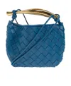 Bottega Veneta Blue Mini Sardine Bag In Blue