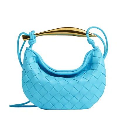 Bottega Veneta Mini Sardine Crossbody Bag In Blue