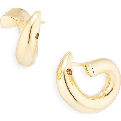 Bottega Veneta Mini Sardine Hoop Earrings
