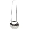 Bottega Veneta Mini Sardine Intrecciato Crossbody Bag In Silver/vintage