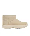 Bottega Veneta Suede Ankle Boots In Nude