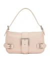 Bottega Veneta Mini Shoulder Bag In Melon Washed & Silver