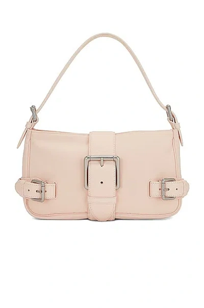 Bottega Veneta Mini Shoulder Bag In Melon Washed & Silver