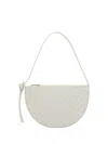 Bottega Veneta Mini Knot Shoulder Bag In White/gold