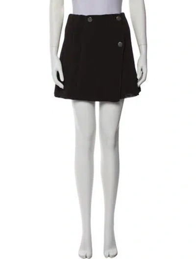 Pre-owned Bottega Veneta Mini Skirt In Black