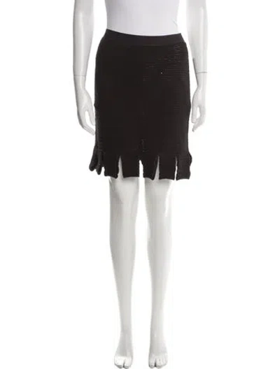 Pre-owned Bottega Veneta Mini Skirt In Black