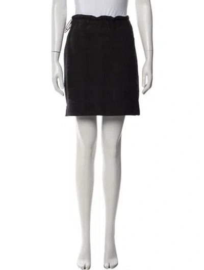 Pre-owned Bottega Veneta Mini Skirt In Black