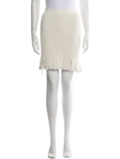 Pre-owned Bottega Veneta Mini Skirt In Neutrals