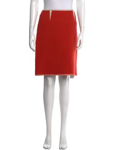 Pre-owned Bottega Veneta Mini Skirt In Orange