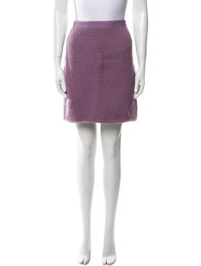 Pre-owned Bottega Veneta Mini Skirt In Purple