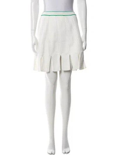 Pre-owned Bottega Veneta Mini Skirt In White