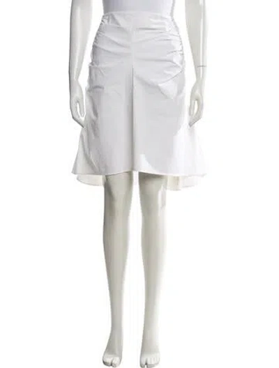 Pre-owned Bottega Veneta Mini Skirt In White