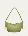 Bottega Veneta Mini Solstice Hobo Bag In Green
