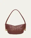Bottega Veneta Solstice Mini Shoulder Bag In 2506 Sapele-muse Brass