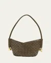 Bottega Veneta Mini Solstice Hobo Bag In Green