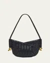 Bottega Veneta Mini Solstice Hobo Bag In Purple