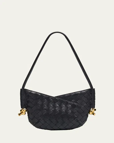 Bottega Veneta Mini Solstice Hobo Bag In Purple