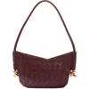 Bottega Veneta Mini Solstice Intrecciato Leather Hobo Bag In 2250 Barolo-m Brass