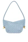Bottega Veneta Mini Solstice Hobo Bag In Blue