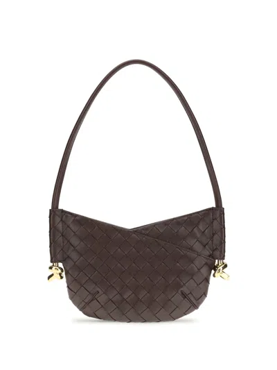 Bottega Veneta Mini Solstice Shoulder Bag In Brown