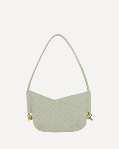 Bottega Veneta Solstice Intrecciato Leather Bag In Green