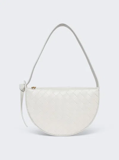 Bottega Veneta Mini Sunrise Shoulder Bag In White