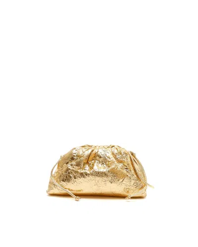 Bottega Veneta Mini The Pouch In Gold
