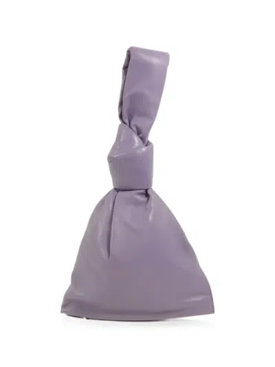 Pre-owned Bottega Veneta Mini Twist Tote Bag In Purple