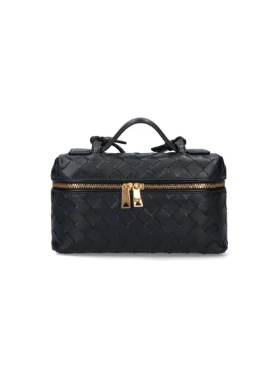 Bottega Veneta Mini Vanity Bag "bang Bang" In Black