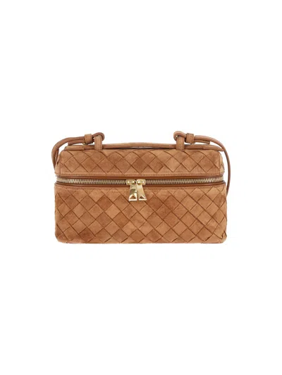Bottega Veneta Mini Vanity Bag "bang Bang" In Brown