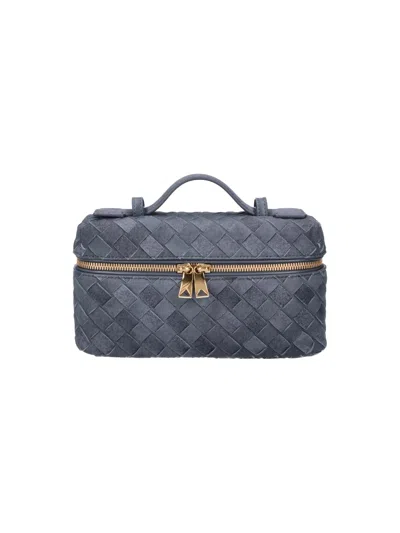 Bottega Veneta Mini Vanity Bag "bang Bang" In Gray