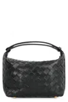 Bottega Veneta Black Mini Wallace Bag In Black