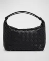 Bottega Veneta Mini Wallace Bag In Black