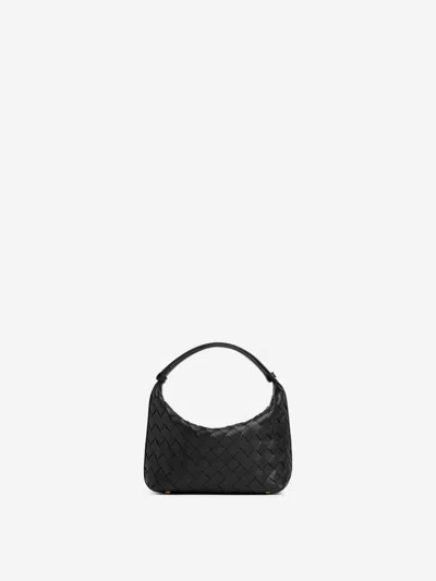 Bottega Veneta Mini Wallace Bag In Black