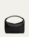 Bottega Veneta Mini Wallace Bag In Black