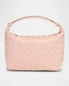 Bottega Veneta Wallace Small Intrecciato Leather Shoulder Bag In Cameo
