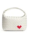 Bottega Veneta Mini Wallace Shoulder Backpack In Grey