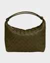 Bottega Veneta Mini Wallace Bag In Kaki