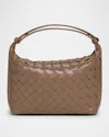 Bottega Veneta Mini Wallace Intrecciato Leather Shoulder Bag In Pinecone