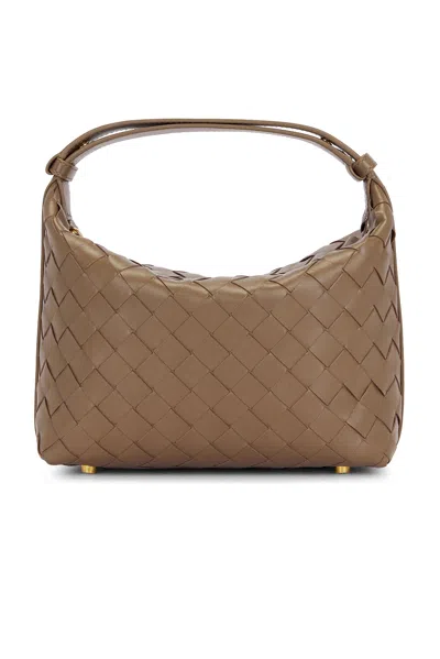 Bottega Veneta Mini Wallace Bag In Pinecone & Gold