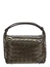 Bottega Veneta Wallace Mini Leather Shoulder Bag In Brown