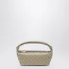 Bottega Veneta Mini Wallace Ecru Bag In Beige